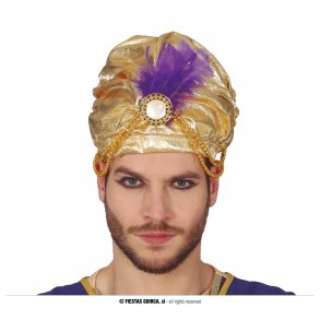 Gylden Indisk Turban 