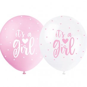 Its a Girl, folie ballong 5 st.