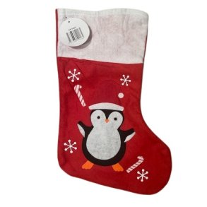 Julesok i filt med pingvin