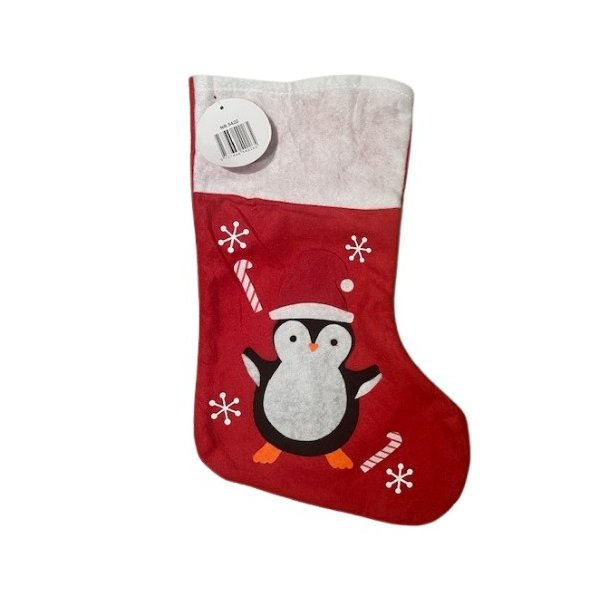 Julesok i filt med pingvin