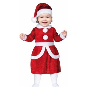 Julekjole Baby m. hue