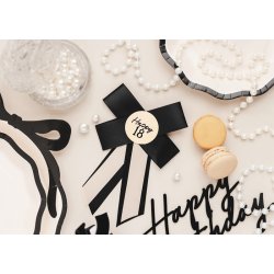 Rosette 18 r i sort-rhvid