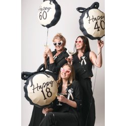 Rosette 18 r i sort-rhvid