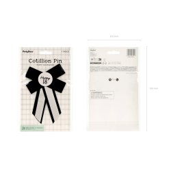 Rosette 18 r i sort-rhvid