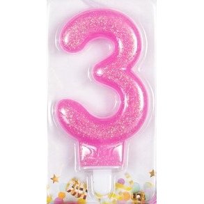 Kagelys, Glittertal -3 rosa