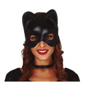 Kattemaske i sort