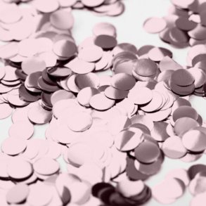 Konfetti rund metallic rosegold