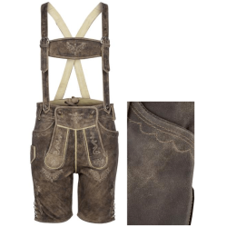�gte Tyroler lederhosen off white i gedeskind