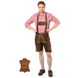 Lederhosen korte i skind - brun
