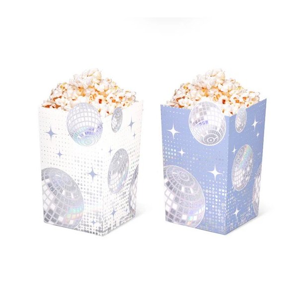 Disco popcornkoppar - Silverboll