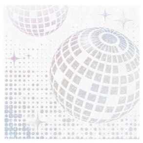 Disco servietter - S�lvkugle