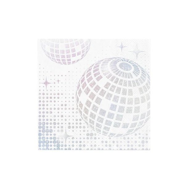Disco servietter - S�lvkugle