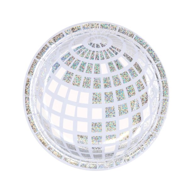 Disco tallerken - S�lvkugle