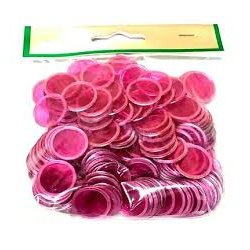 Banko-Lotto brikker i plast med magnet, 100 stk