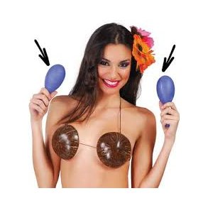 Maracas i plast, 2 stk assorteret farver