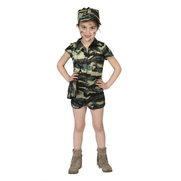 Militær | Køb flot army pige kostume her!!