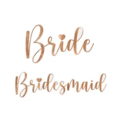 Bride/bridesmaid glas stickers