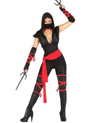 Ninja Kostume Kvinde | Køb Ninja kvinde her !!