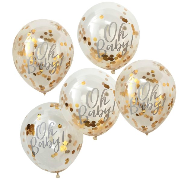 Konfetti balloner - oh baby