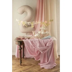 Stofdug i st�vet Rosa 180 x 300cm