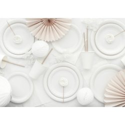 Dug i hvid poly-plast