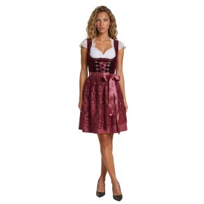 Dirndl Jula - bordeaux oktoberfest kjole
