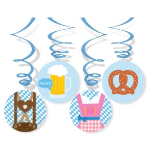 Oktoberfest swirls med tyroler motiv
