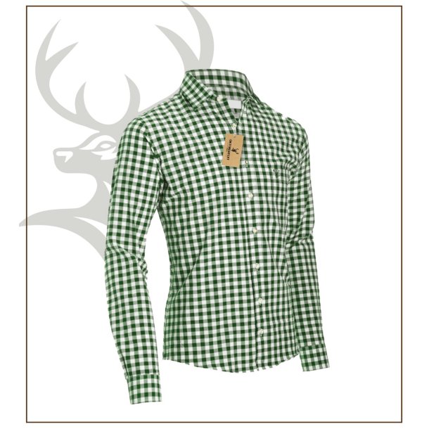 Rutig skjorta - Vit och grn - Oktoberfest
