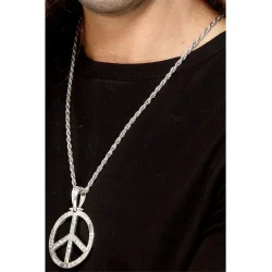 Peace tegn i metal XL