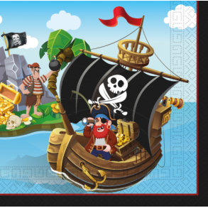 Pirat Servietter - Island pirates