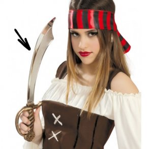 Pirat Sabel i bld plast