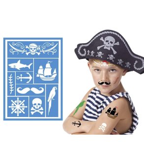 Makeup skabelon Pirat