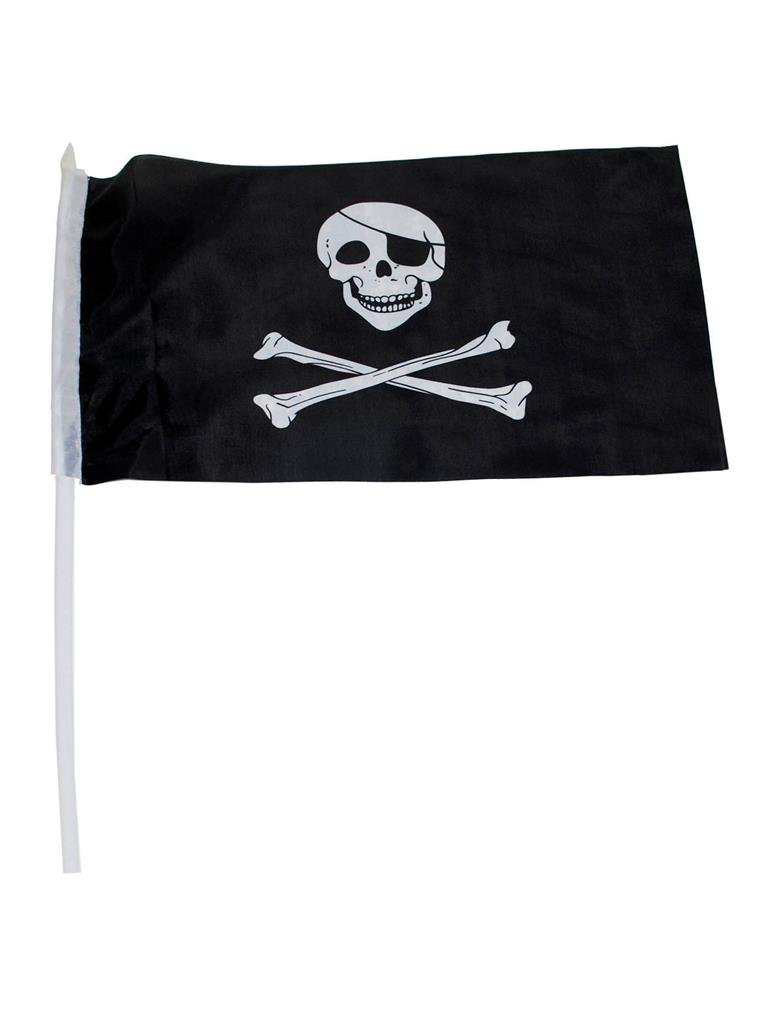 Piratflag på pind | Køb pirat flag her