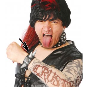 Punker armbnd med store nitter