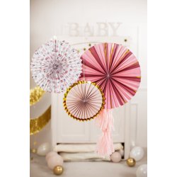 Vifte st 3 stk i rosa - blomster