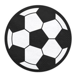 Rund Fodbolds serviet  13,5 mm, 20 stk.