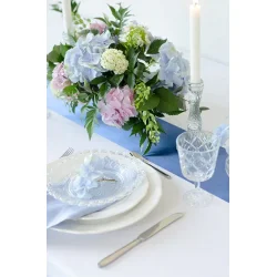 Satin Bordlber smal marinebl