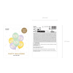 Fdelsedagsballonger 6 st i pastellfrg