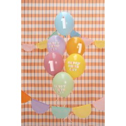 fdelsedagsballonger i pastell - 1