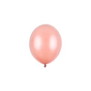 Ballon i 12,7cm metallic rosegold - 100stk