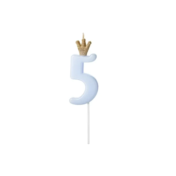 Kagelys 5, lysebl med krone