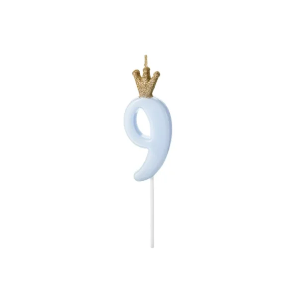 Kagelys 9, lysebl med krone