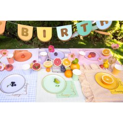 Happy Birthday servetter - Pastell mix