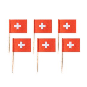 Kageflag Schweiz 50stk