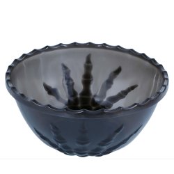 Skl i sort med sorte skelethnder