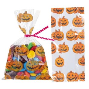 Halloween slik pose med grskar (28X13cm)