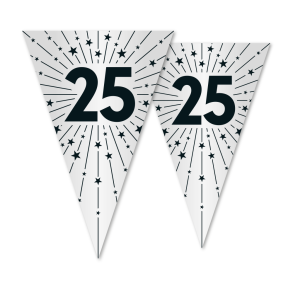 Slvbryllup flagbanner