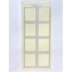 Klare stickers Frimrke rammer