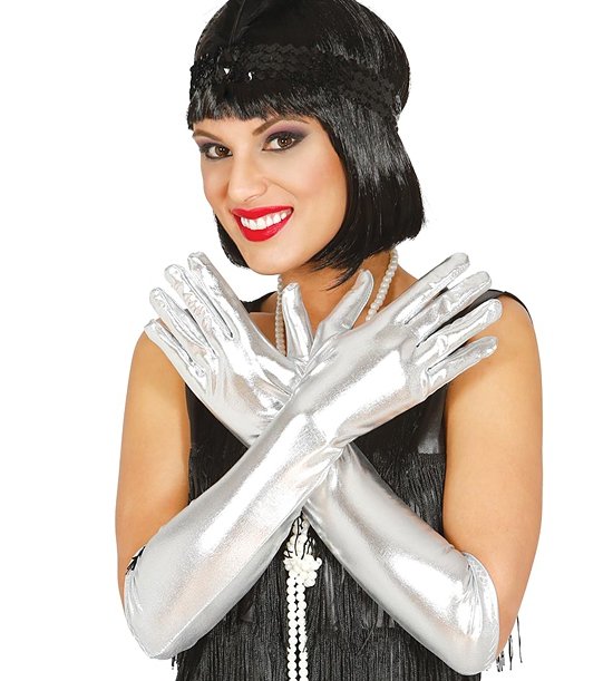Globus Til fods ineffektiv Sølv Handsker | Sølv handsker til Disco og Charlestonfest