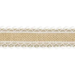 Hr dekorativt band med spets